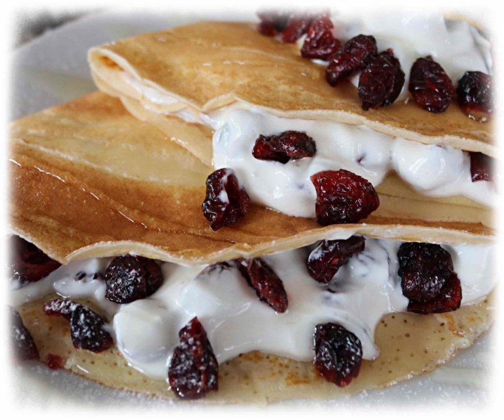 Cranberryquark Crêpes