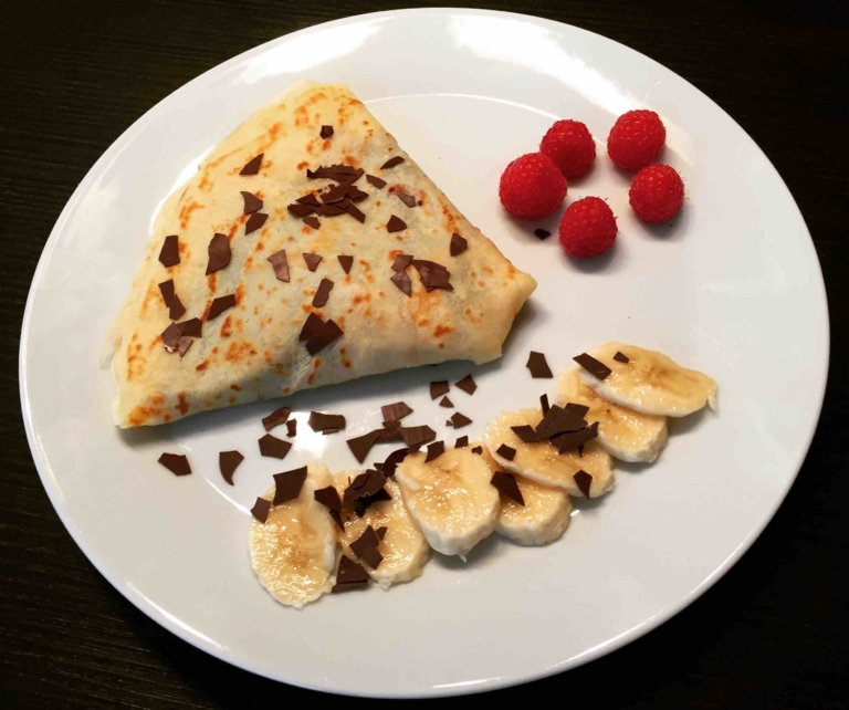 Nutella-Bananen Crepes